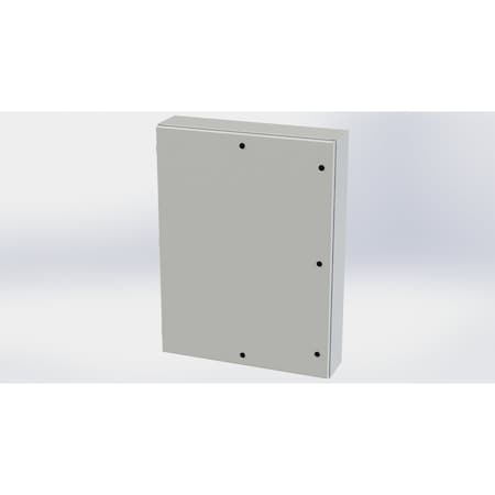 Saginaw Control & Engineering 1/4 Turn Latch Electrical Enclosures, 48 in H, 8 in D, 36 in W, NEMA 3R, 4, 12, 13, Carbon Steel SCE-48EL3608LPLG